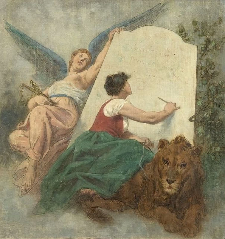 Frederic Theodore Lix - allegoria relativa alla Città di Parigi e alla Costituzione dei diritti dell'uomo e del cittadino 1